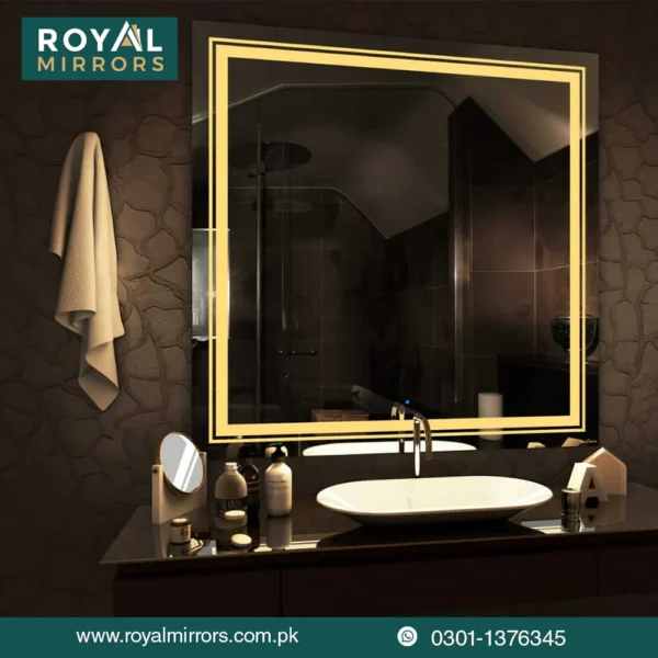 Square Smart Touch LED Mirrors, Led Smart Mirror,
