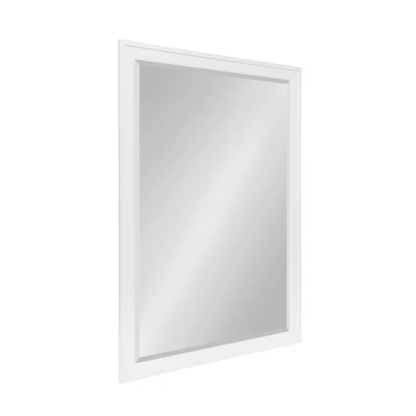 DesignOvation Bosc Framed Decorative Rectangle Wall Mirror, 27.5x39.5 White - Image 3