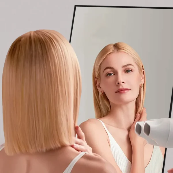 59"x16" Full Length Mirror Standing Rectangle Floor Mirrors Body Dressing Wall-Mounted Mirror, Black - Image 3