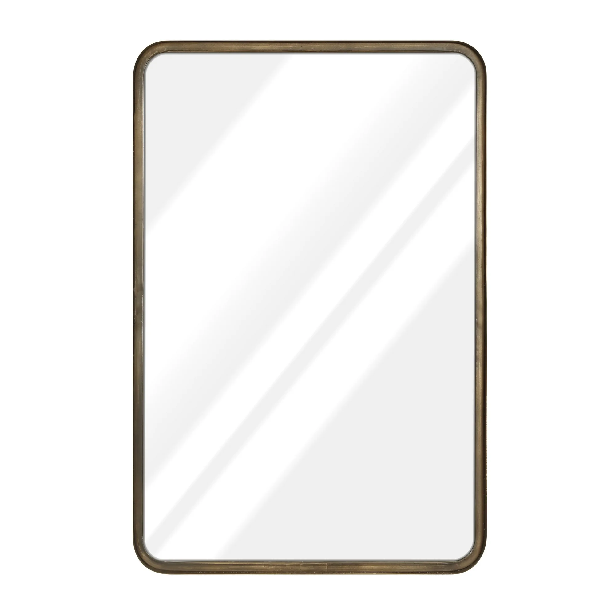 HBCY Creations 20" x 30" Brushed Bronze Mirror for Wall - Sturdy Metal Framed Mirror - Rectangle Mirror with Metal Frame for Bathroom, Entryway, Living Room & More! - Image 5