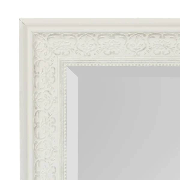 Kate and Laurel - Alysia Large Decorative Frame Rectangle Wall Mirror, 26.5 x 32.5 White - Image 4