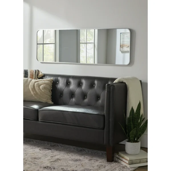 Better Homes & Gardens Aluminum 17x53 Rounded Rectangular Silver Finish Mirror - Image 2