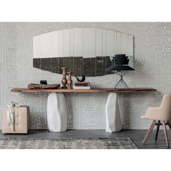 SHYFOY Large Mirror for Wall Decor Framless Irregular Wall Mirror Decorative for Living Room Entryway Mirror43"x21.5" - Image 6