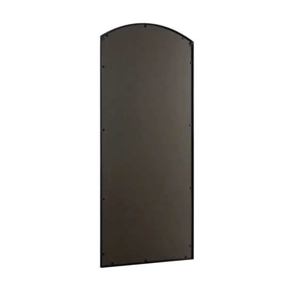 67"x28" Arched Full Length Mirror Iron Framed Window Mirror,Black - Image 3