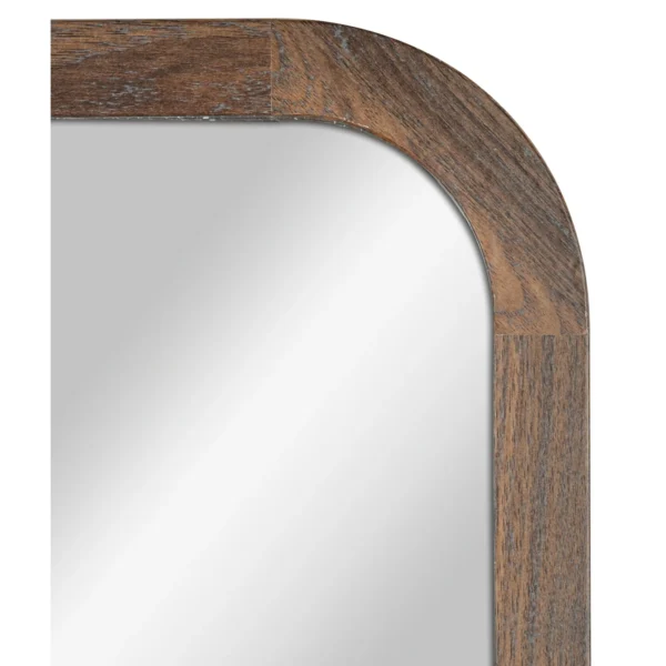 Mainstays 17" x 53" Walnut Wall Mirror - Image 3