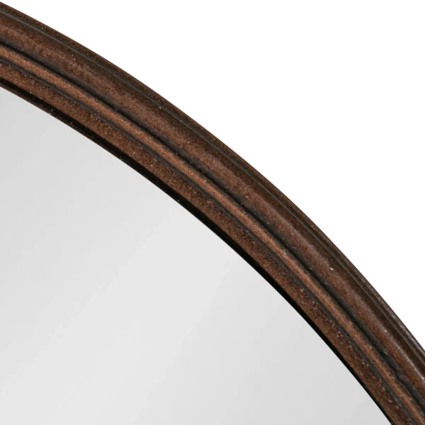 Kate and Laurel Caskill Modern Framed Capsule Mirror, 16 x 48, Bronze, Decorative Oval Accent Mirror for Wall - Image 2