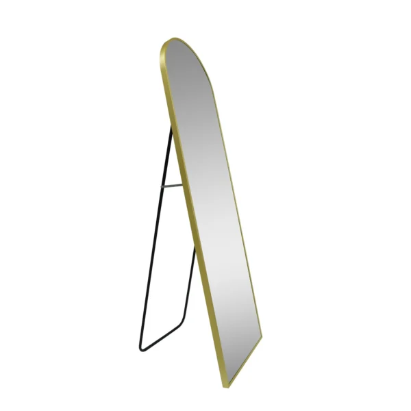 Better Homes & Garden 17"x 58" Modern Arch Aluminum Frame Floor Easel Mirror, Brass - Image 4