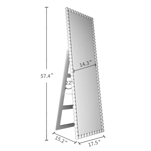 KOHROS Classic Rectangle Diamond Floor Mirror - Image 2