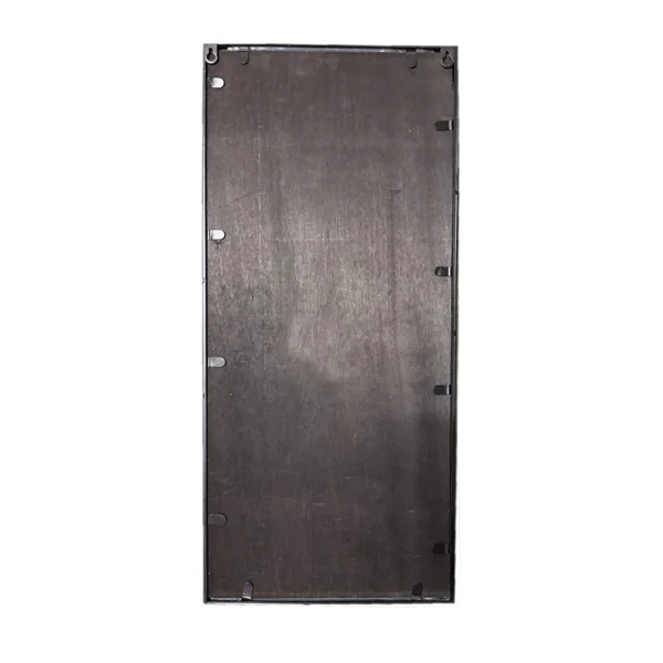 Parisloft Rectangle Window Pane Metal Wall Mirror, Black, 27.75" H - Image 4