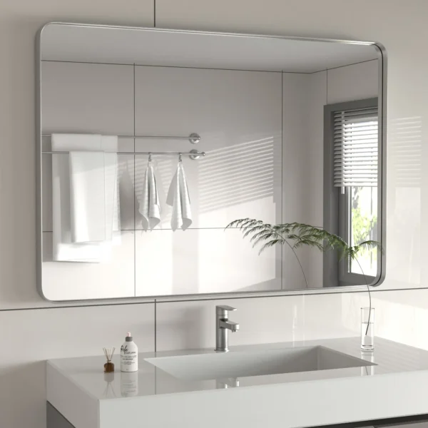 Rectangle Metal Wall Mirror - Image 2