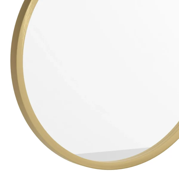 Merrick Lane 16" Round Accent Wall Mirror in Black with Metal Frame for Bathroom, Vanity, Entryway, Dining Room, & Living Room - Image 3