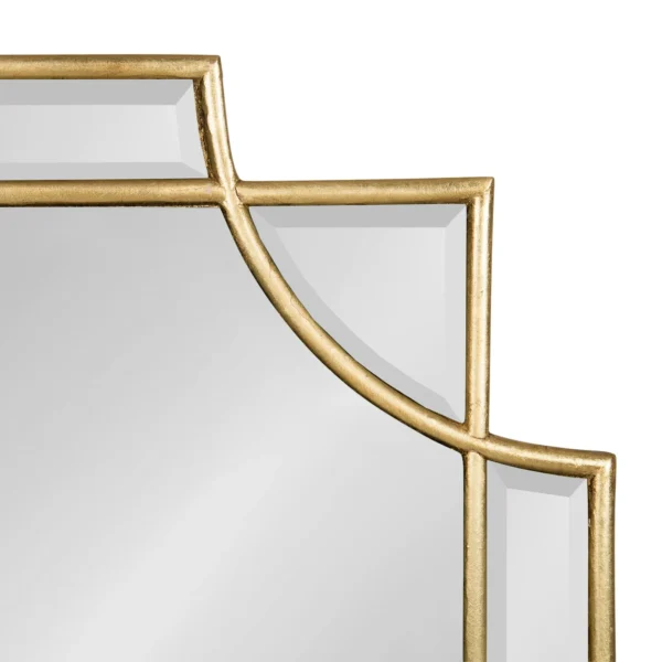 Kate and Laurel Minuette Decorative Rectangle Frame Wall Mirror in Gold Leaf, 24x35.5 Inches - Image 3
