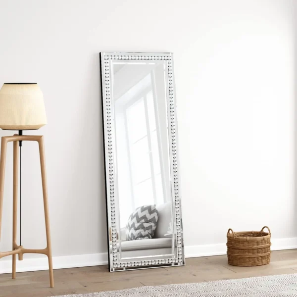 SHYFOY Crystal Full Length Mirror Standing Mirror for Living Room,59" x 22"