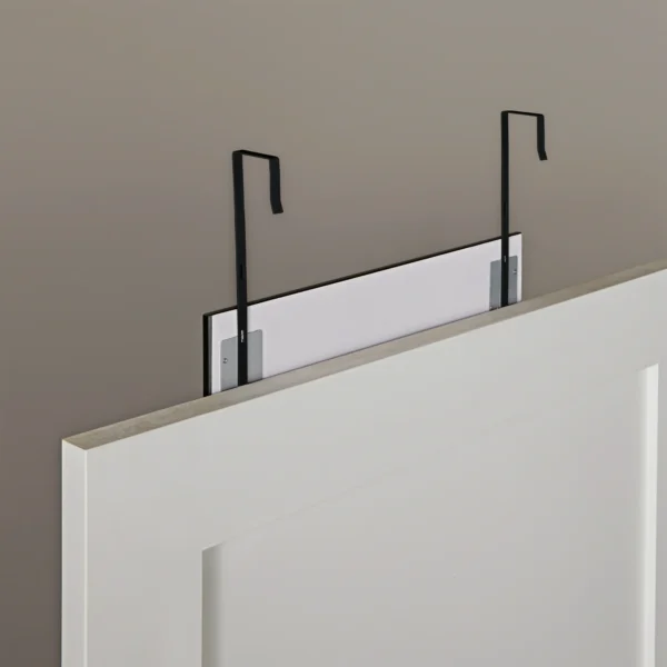 Better Homes & Gardens Over-the-Door Mirror with Hardware, 17X53 IN, Black Finish - Image 2