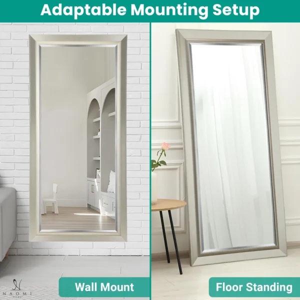 Tall Oversized Full Length Mirror-Color:Bevelled Champagne - Image 5