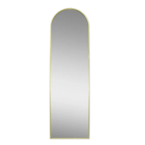 Better Homes & Garden 17"x 58" Modern Arch Aluminum Frame Floor Easel Mirror, Brass - Image 5