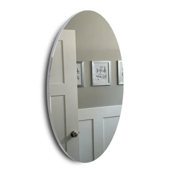 Facilehome 25.1" X 14.8" Oval Mirror for Bathroom,Wall Mounted Bathroom Mirror,Bathroom Vanity Mirror,White - Image 7
