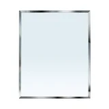 Frameless Desk Mirror, Rectangle Beveled Edge Makeup Mirror for Bathroom Bedroom Desk Stand Wall Hanging , 10.5x13 inch