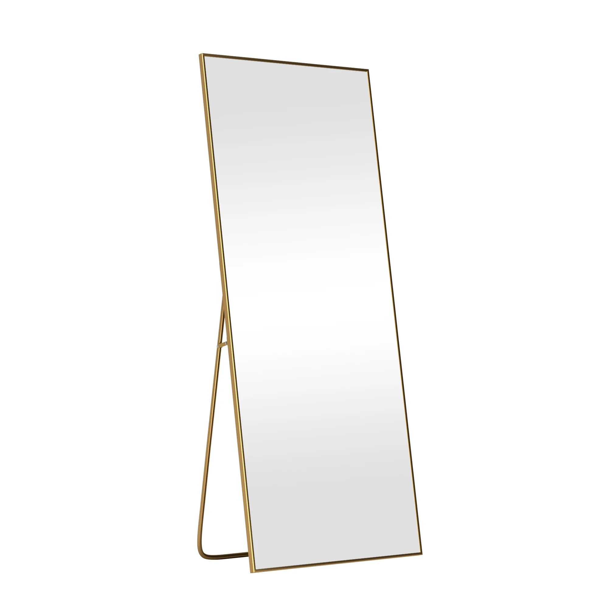 75x38 Oversized Rectangle Aluminum Alloy Frame Full Length Mirror Floor Mirror,Gold - Image 3