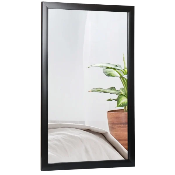 ZENSTYLE 24" x 36" Rectangle Wall Mirror Bathroom Makeup Vanity Mirror Black - Image 9