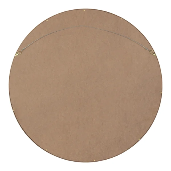 Kate and Laurel Travis Mid-Century Round Wall Mirror, 25.6 inch Diameter, Bronze, Modern Accent Mirror - Image 5