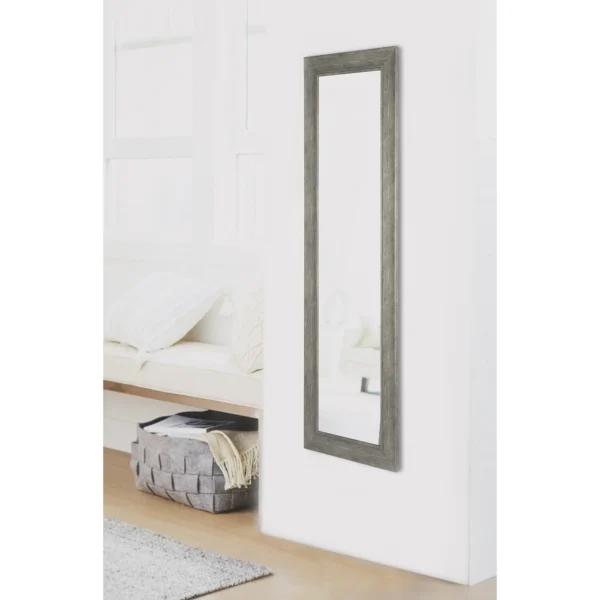 Mainstays Full-Length Rectangular Mirror, 17Inx53In, Rustic Grey