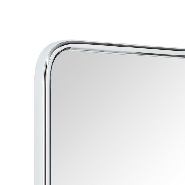 TEHOME Farmhouse Pivot Rectangle Bathroom Mirror Chrome Metal Framed Tilting Beveled Vanity Mirrors 20x24" - Image 5