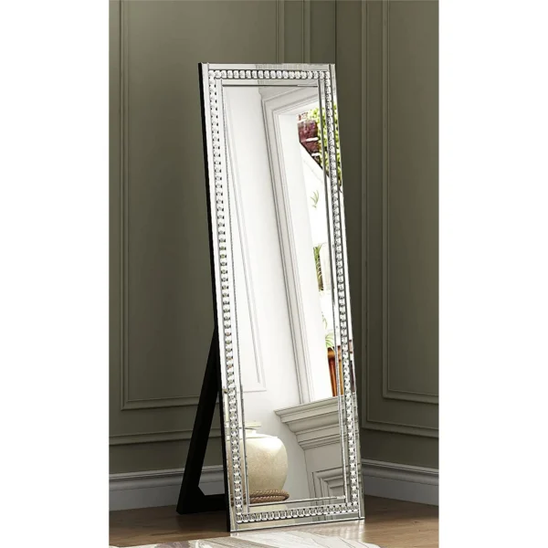 SHYFOY Crystal Full Length Mirror Standing Mirror for Living Room,59" x 22" - Image 4