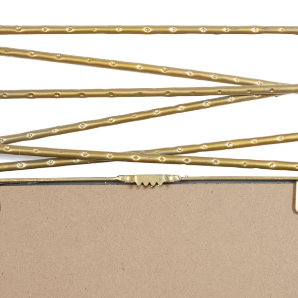 DecMode 31" x 47" Gold Wall Mirror with Thin Metal Rectangle Frame - Image 7