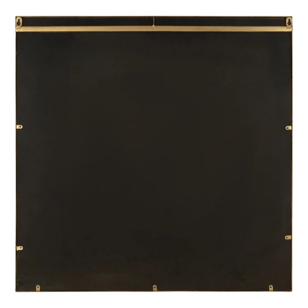 Kate and Laurel Modern Square Ansonia Accent Mirror, 30" x 30", Gold - Image 4