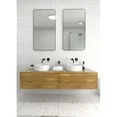 Trinity 40 in. x 22 in. Square Radius Mirror